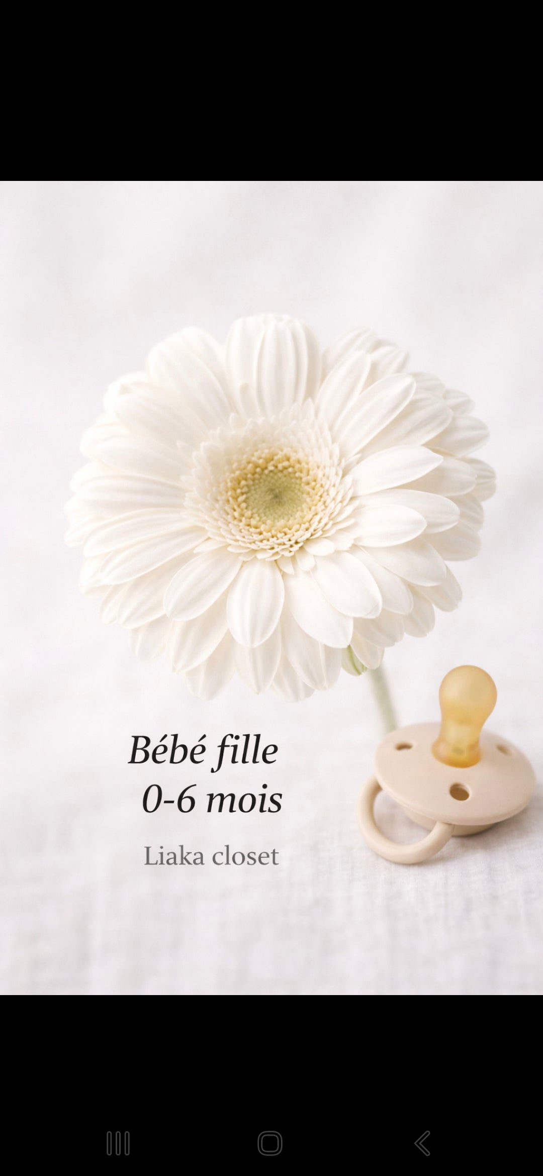 Bébé fille 0-6 mois
