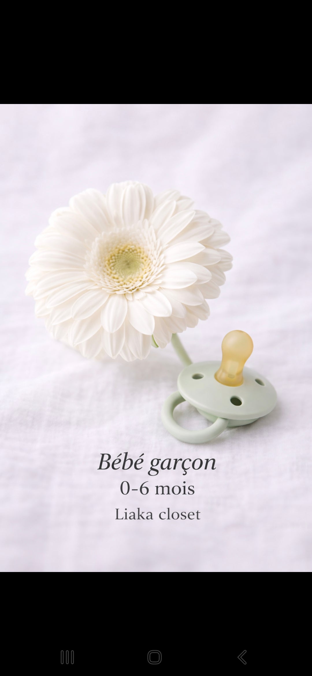 Bébé garçon 0-6 mois