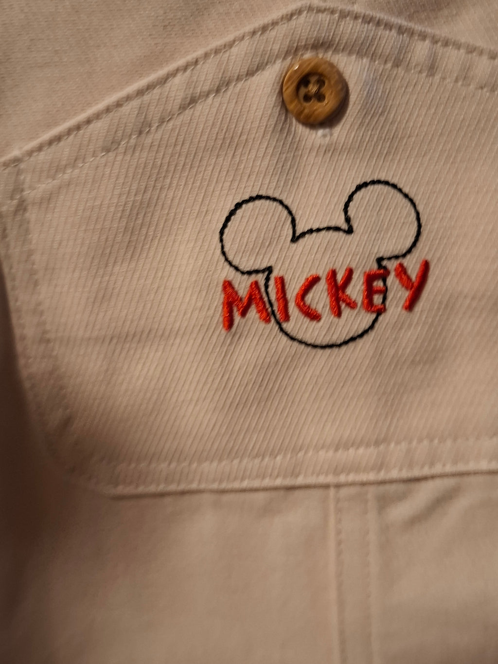 Salopette mickey taille 9-12 mois