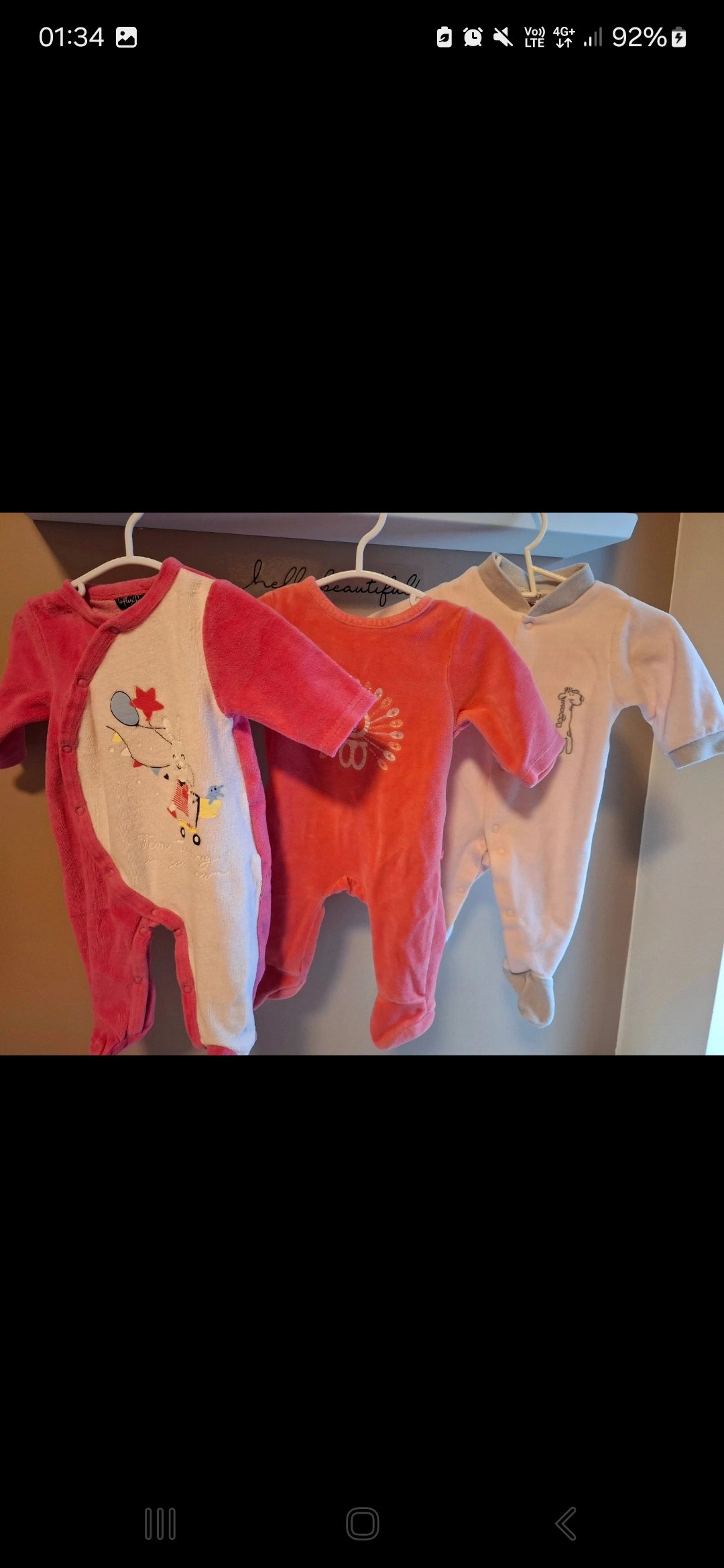 Pyjama taille 56 ( 1-3 )mois