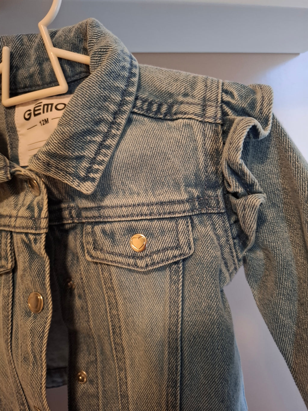 Veste en jeans taille 12 mois
