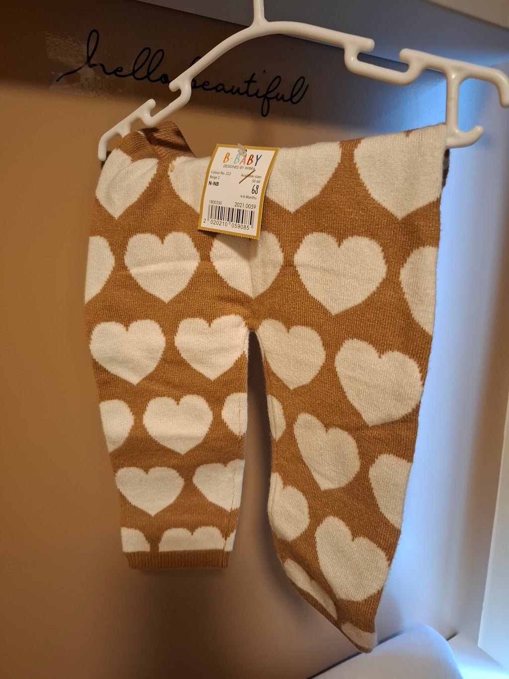 2 Leggings coeur taille 62 / 68