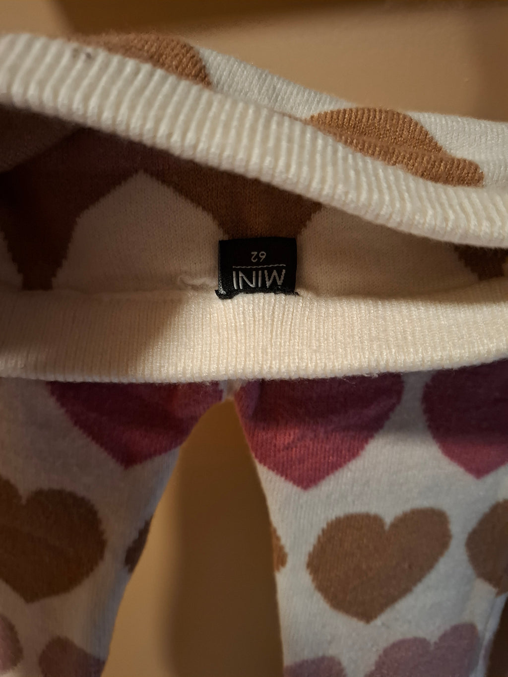 2 Leggings coeur taille 62 / 68