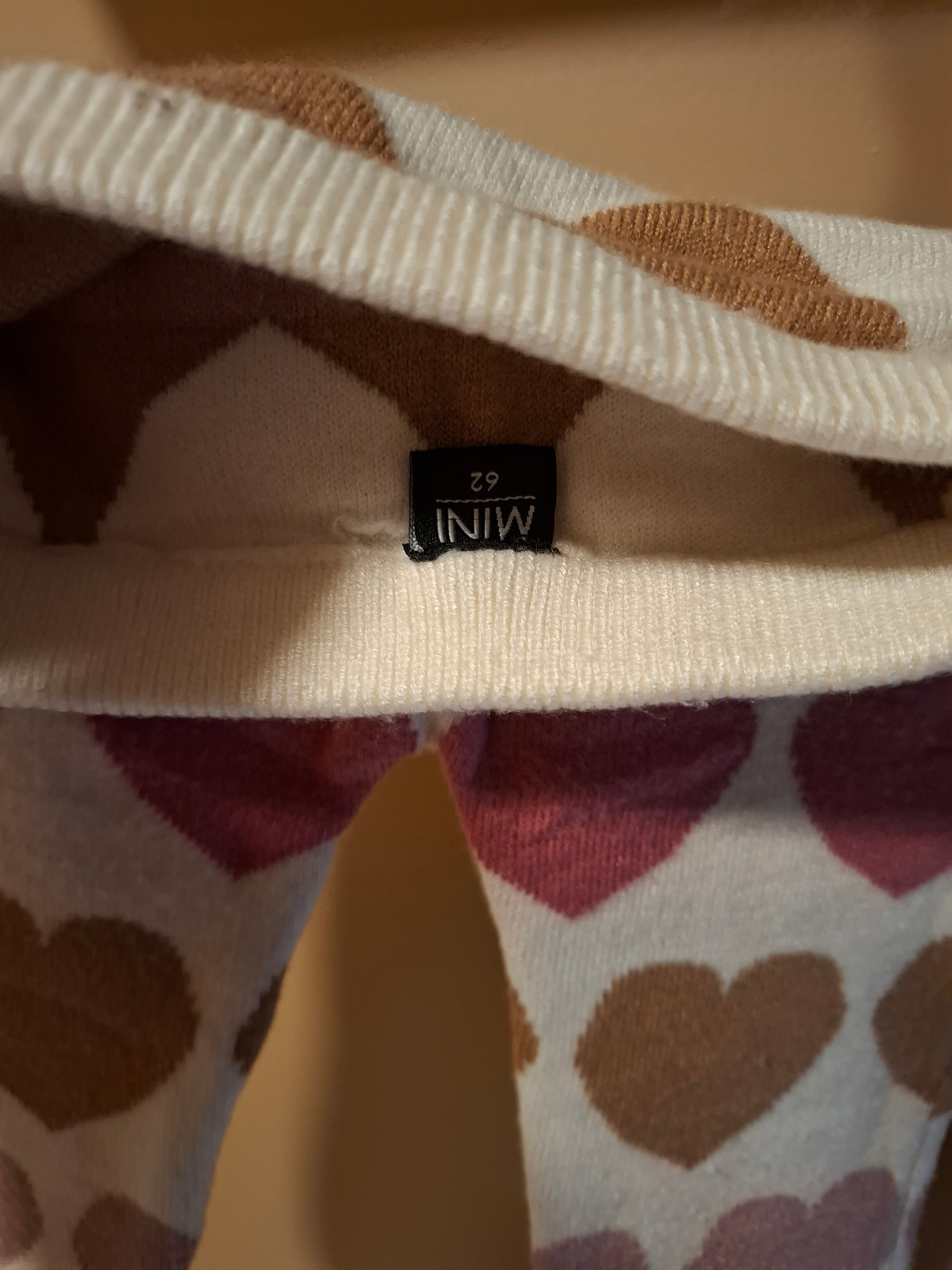 2 Leggings coeur taille 62 / 68
