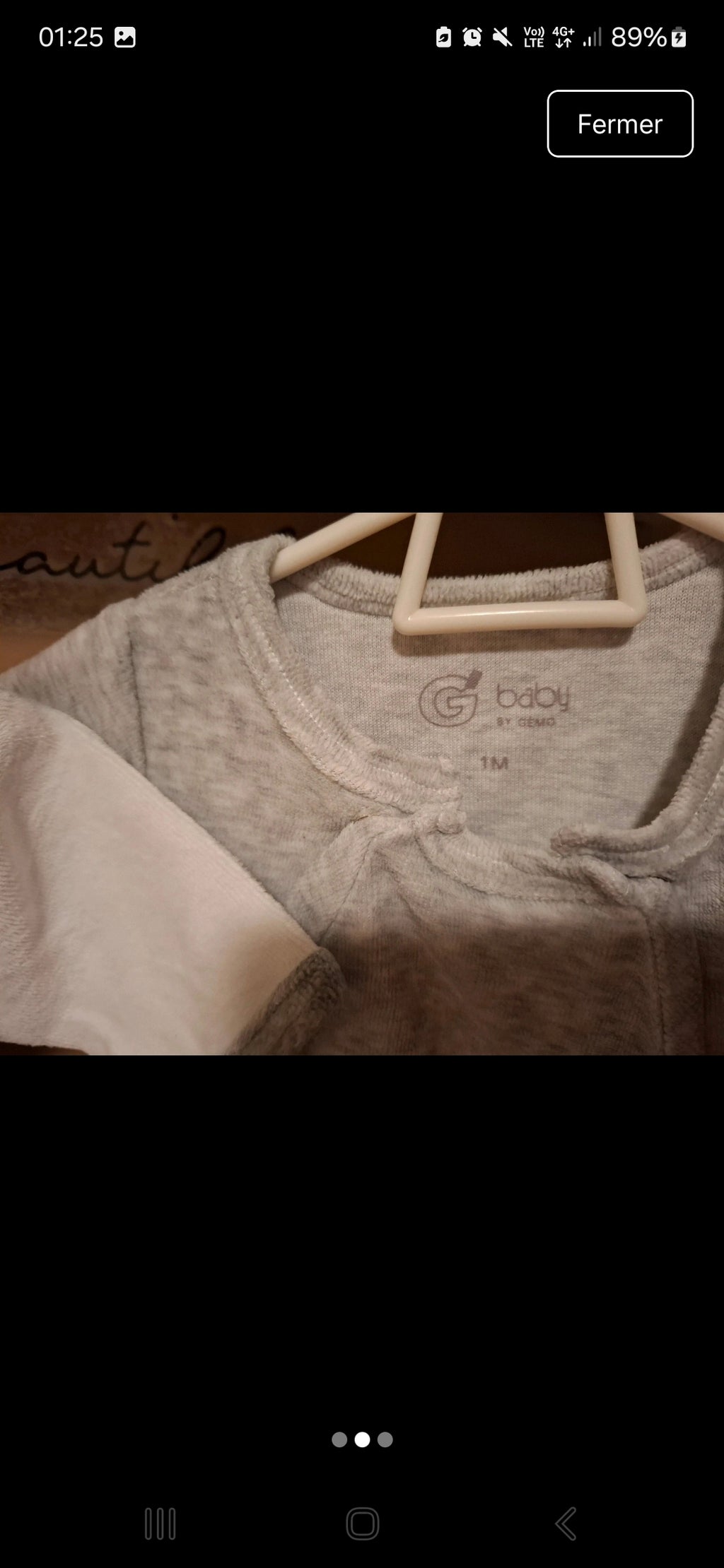 Pyjama taille 1 mois