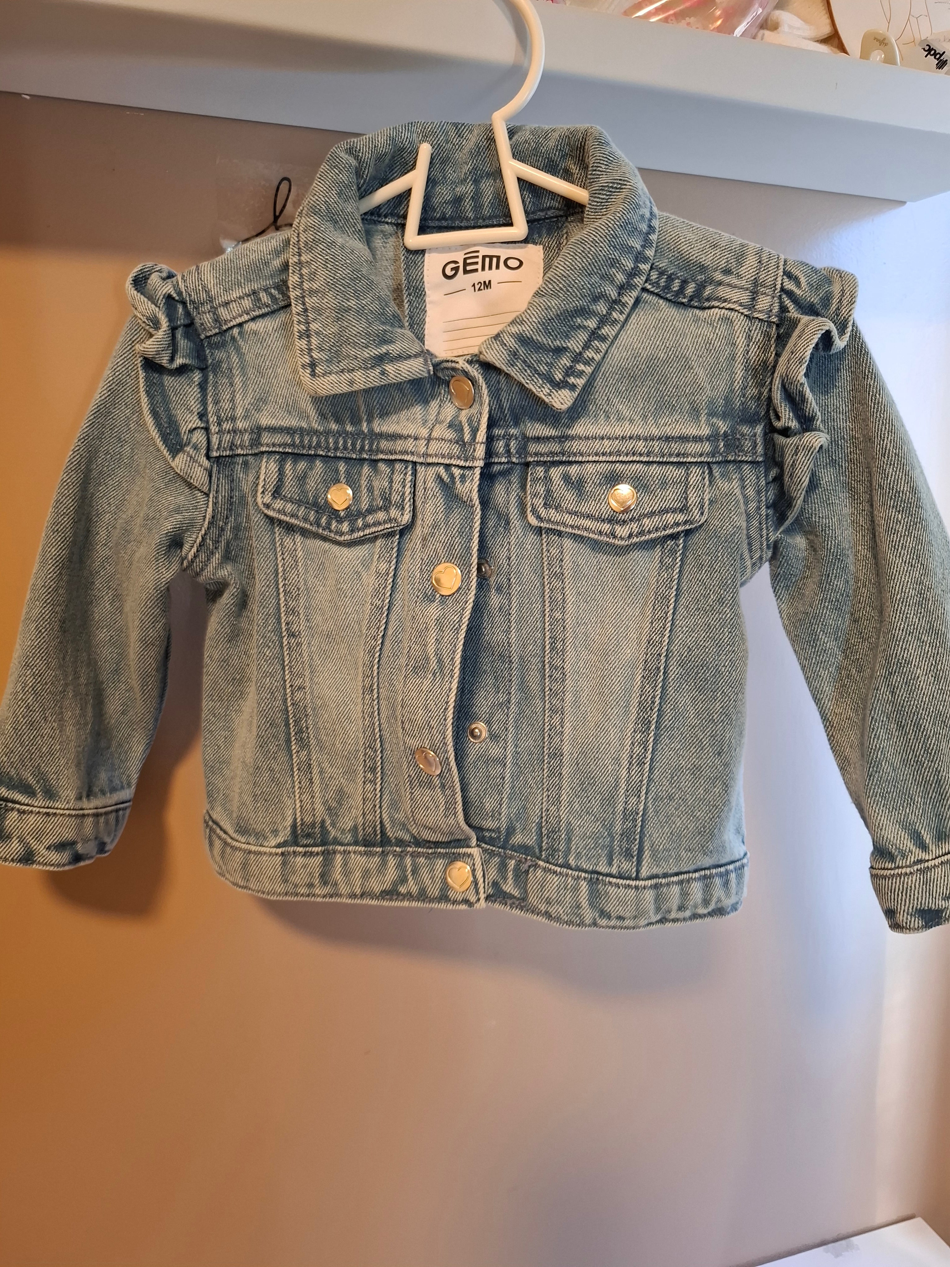 Veste en jeans taille 12 mois